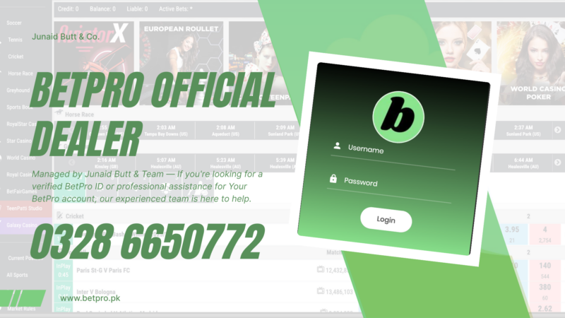 The Betpro Dealer: Your official Gateway to Pakistan’s Underground Betting